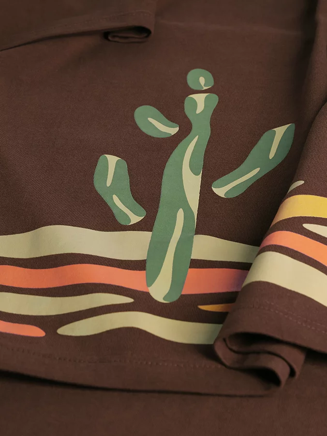 SHIRT BROWN CACTUS