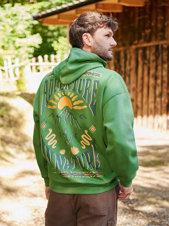 HOODIE GREEN SUNSET