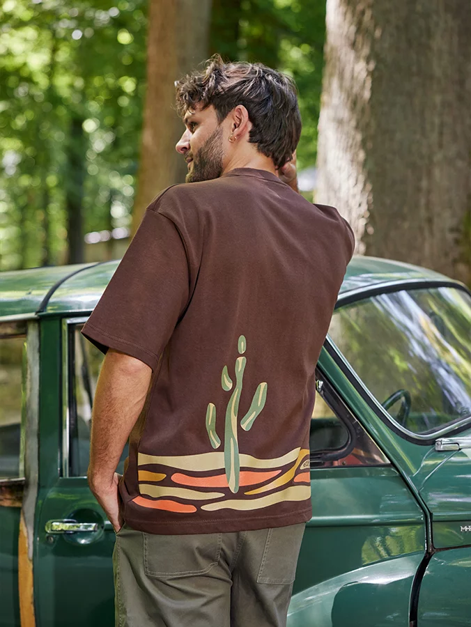 SHIRT BROWN CACTUS