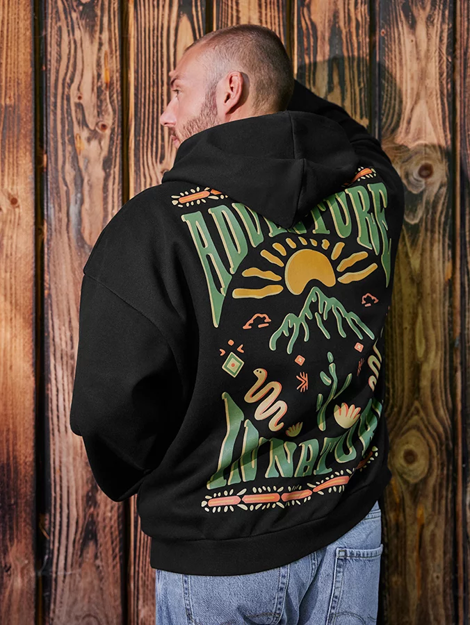 HOODIE BLACK SUNSET